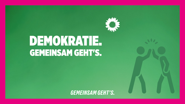 Demokratie. Gemeinsam geht's.